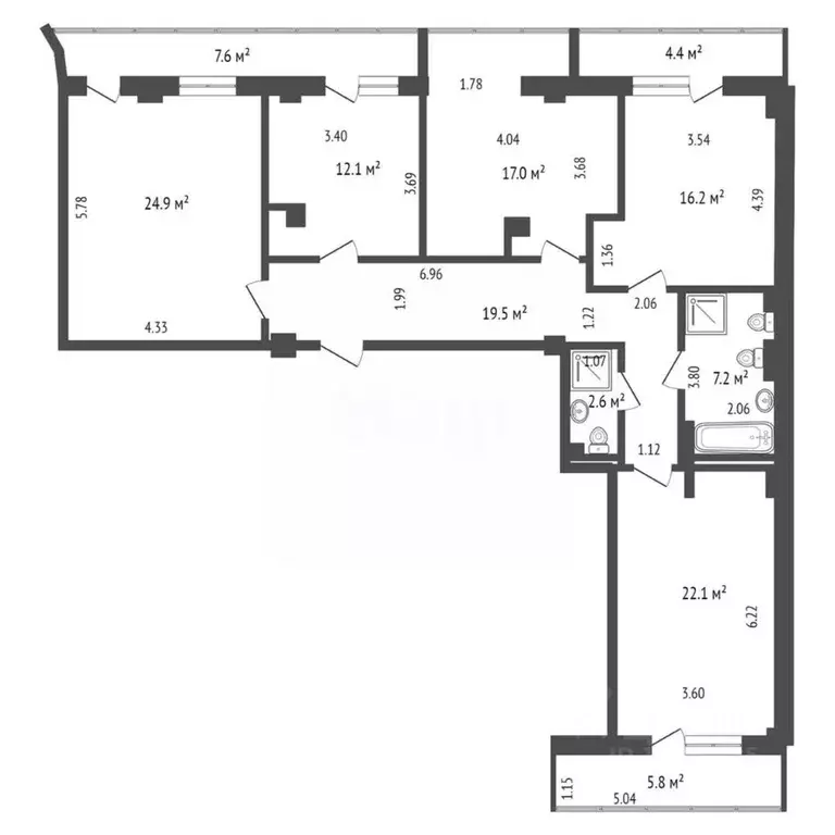 4-к кв. Самарская область, Самара Ново-Садовая ул., 303а (140.0 м) - Фото 1