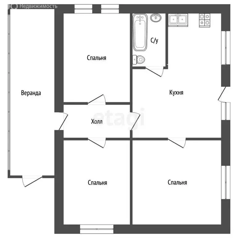 Дом в Тырныауз (85.5 м) - Фото 1