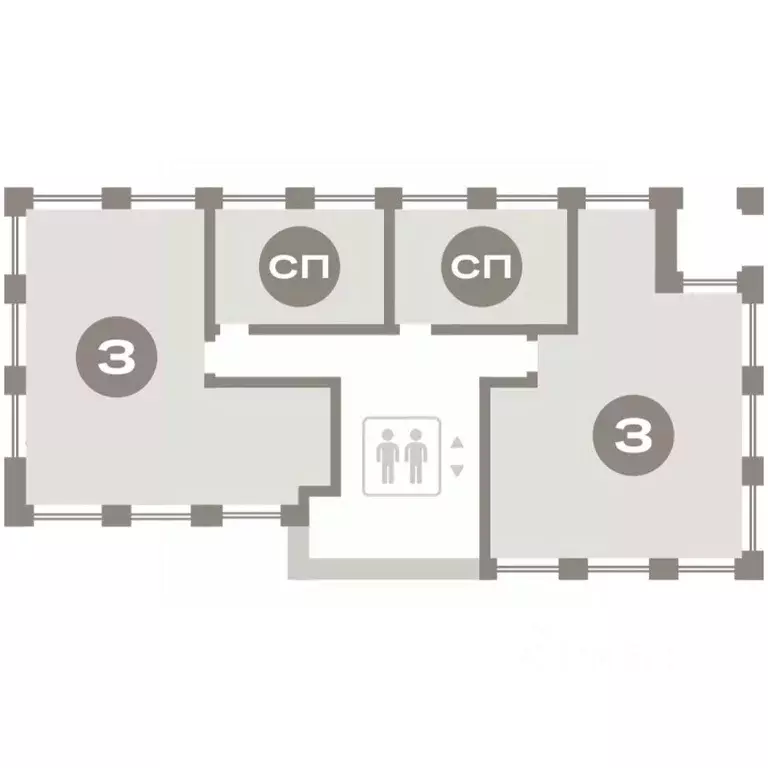 2-к кв. Тюменская область, Тюмень Речной Порт жилой комплекс (121.49 ... - Фото 1