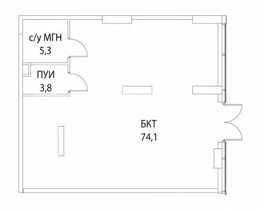 Помещение свободного назначения в Москва ул. Нижние Мневники, 7 (83 м) - Фото 2