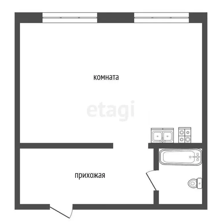 Квартира, 1 комната, 22.7 м - Фото 0