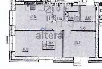 2-к кв. Татарстан, с. Высокая Гора ул. Вторая Ударная, 4 (55.0 м) - Фото 2