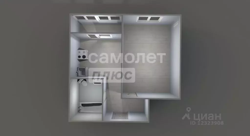 1-к кв. Московская область, Подольск Рязановское ш., 19 (32.0 м) - Фото 2