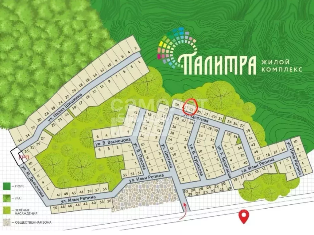 Участок в Алтайский край, Первомайский район, с. Фирсово Палитра жилой ... - Фото 1