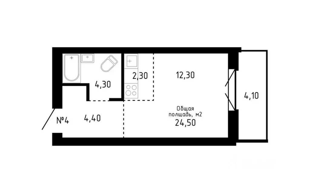 Студия Алтайский край, Барнаул ул. Никитина, 12 (24.5 м) - Фото 0