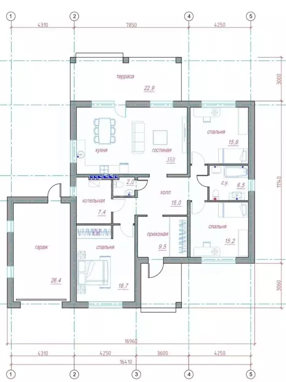 Дом в Воронежская область, Рамонский район, Айдаровское с/пос, с. ... - Фото 2