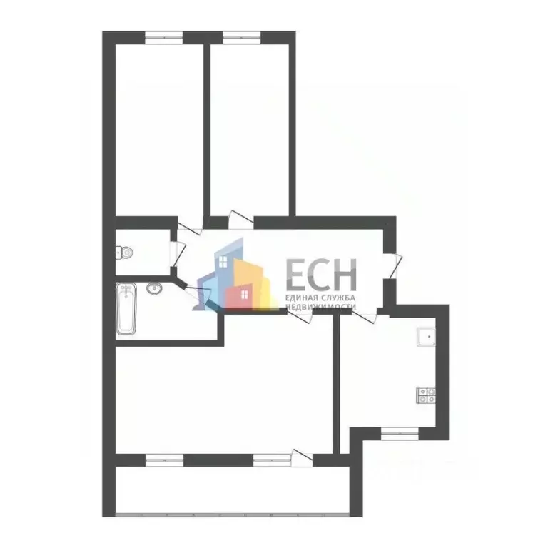 3-к кв. Тульская область, Алексин Тульская ул., 135к1 (72.2 м) - Фото 0