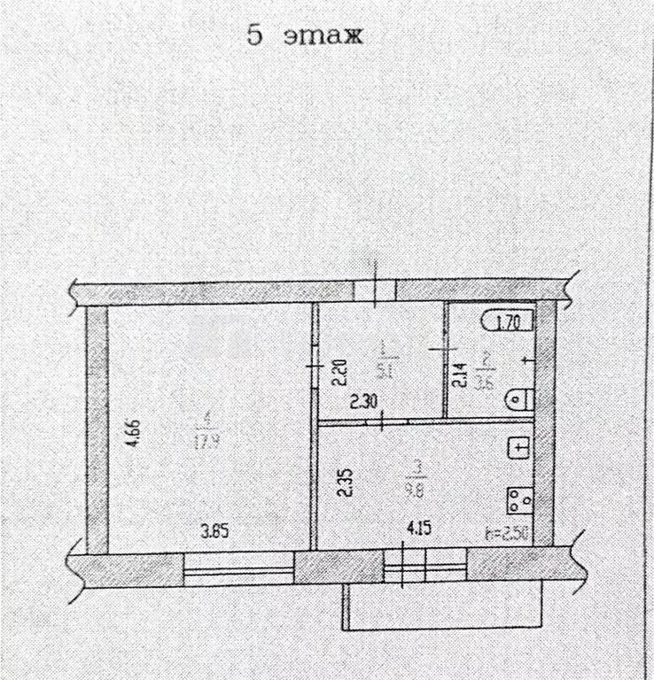 1-к кв. Алтайский край, Барнаул просп. Ленина, 151 (36.4 м) - Фото 2