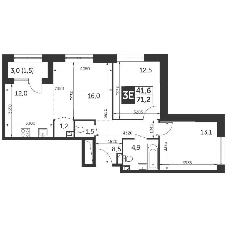 Продается 3-комнатная квартира - Фото 1