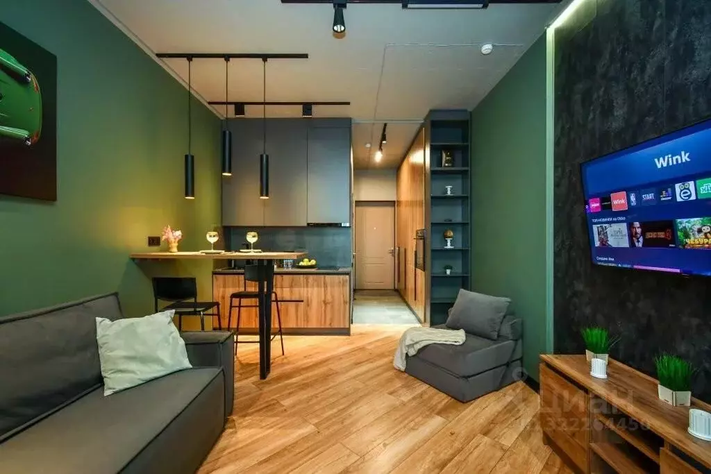 1-к кв. Красноярский край, Красноярск Октябрьская ул., 16 (28.0 м) - Фото 2