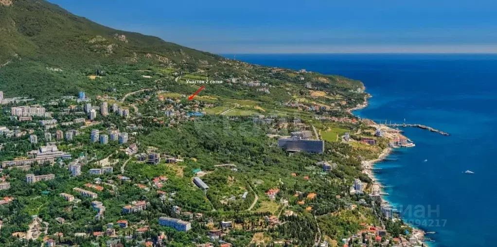 Участок в Крым, Ялта муниципальный округ, Массандра пгт ул. Совхозная ... - Фото 2