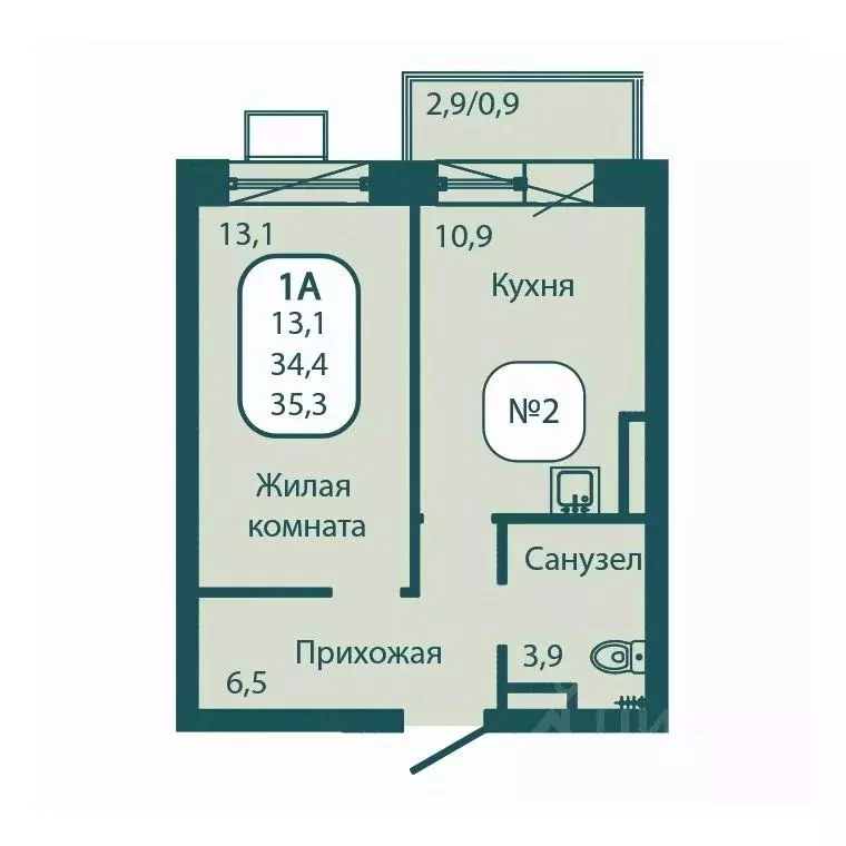 1-к кв. Московская область, Солнечногорск городской округ, Андреевка ... - Фото 0