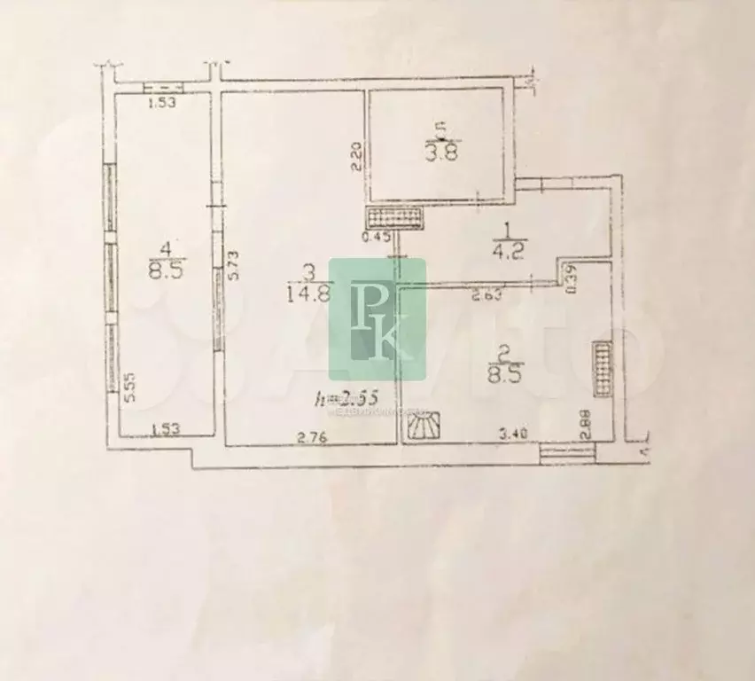 1-к. квартира, 39,9 м, 6/10 эт. - Фото 0