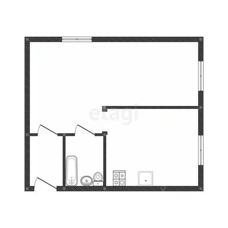 1-к кв. Смоленская область, Смоленск Ново-Чернушенский пер., 3 (27.8 ... - Фото 2