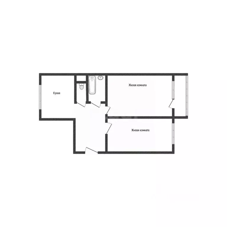 2-к кв. Алтайский край, Бийск Социалистическая ул., 27/1 (50.1 м) - Фото 2