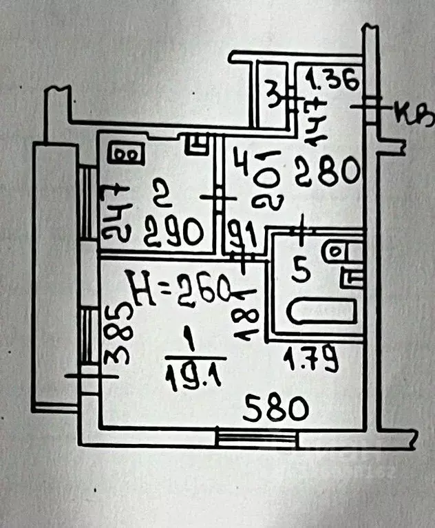 1-к кв. Волгоградская область, Волжский просп. Дружбы, 83 (41.0 м) - Фото 2