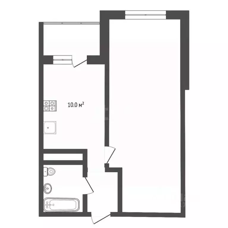 1-к кв. Ямало-Ненецкий АО, Новый Уренгой Дружба мкр, 4/3 (39.1 м) - Фото 1