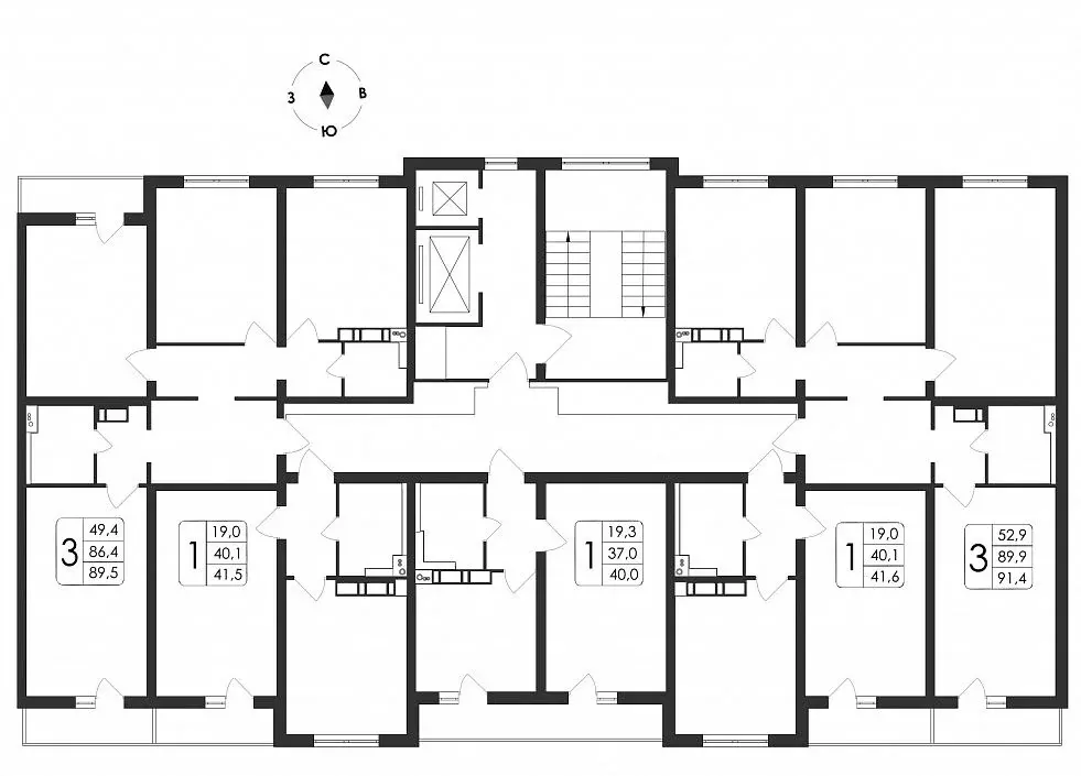 3-к кв. Воронежская область, Воронеж ул. Загоровского, 5/3 (89.5 м) - Фото 1
