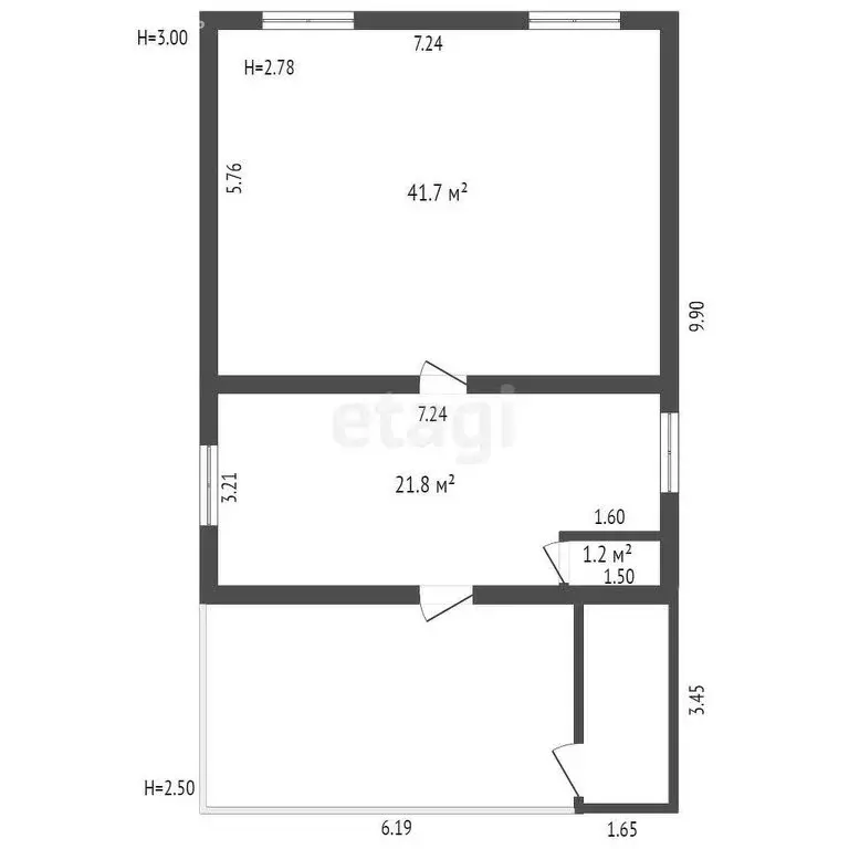 Помещение свободного назначения (64.7 м) - Фото 1