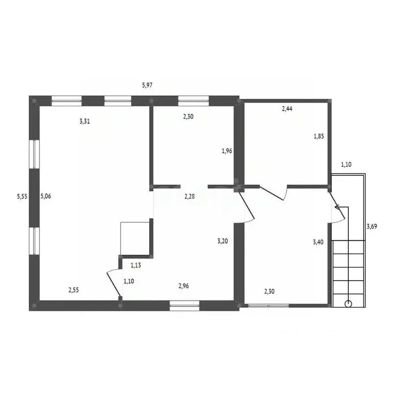 Дом в Амурская область, Белогорск ул. Куйбышева, 32 (28 м) - Фото 2