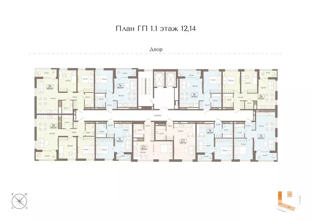 1-комнатная квартира: Тюмень, Заполярная улица, 3 (34 м) - Фото 1