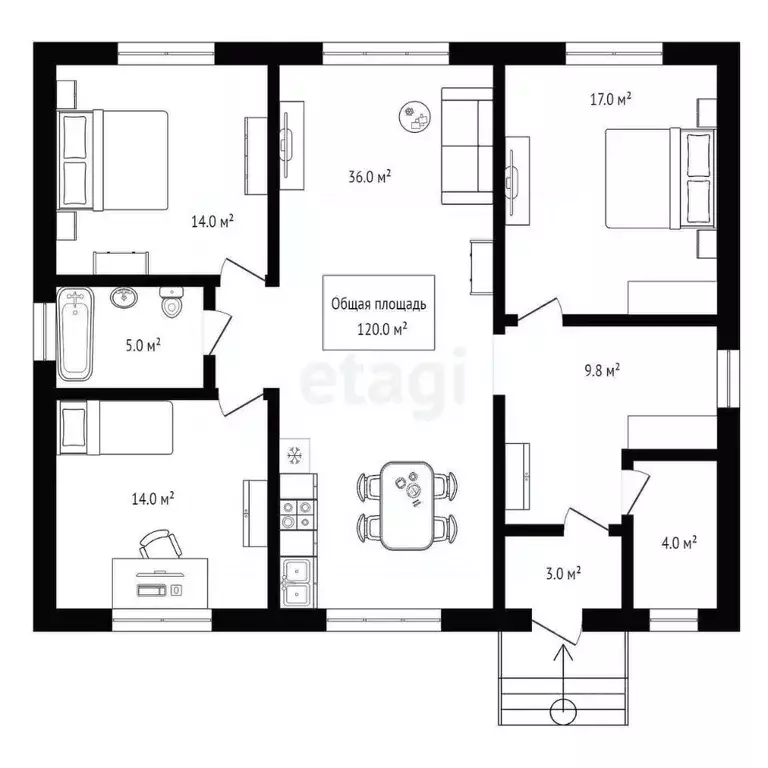 Дом в Новосибирская область, Новосибирский район, Каменский сельсовет, ... - Фото 1