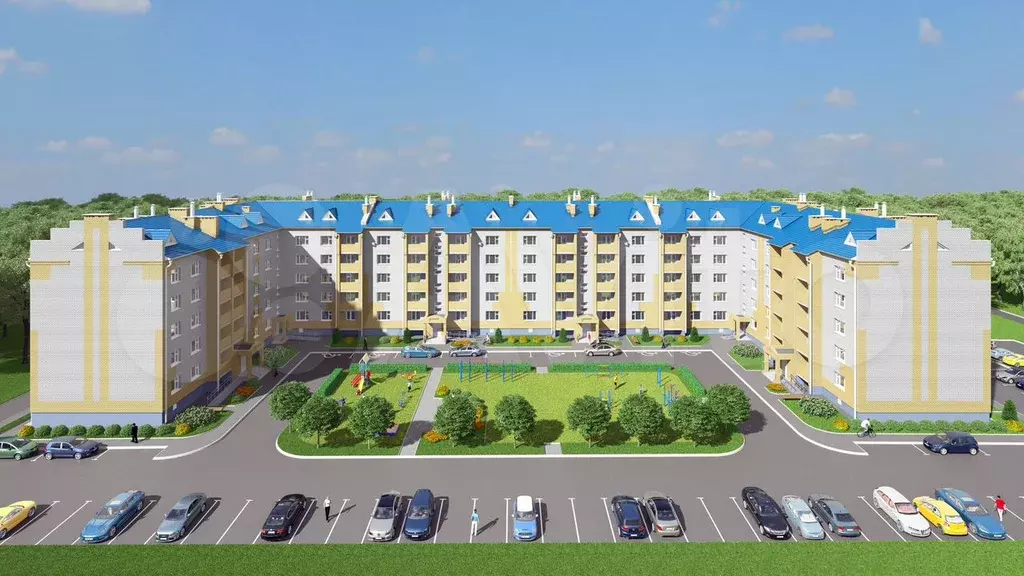 2-к. квартира, 63,4 м, 2/5 эт. - Фото 1