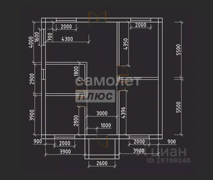 Дом в Курская область, Октябрьский район, Большедолженковский ... - Фото 1