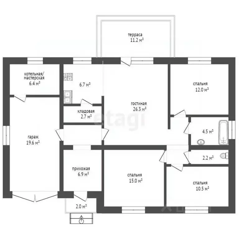 Дом в Тюменская область, Тюменский муниципальный округ, 27/72 кп ул. ... - Фото 2