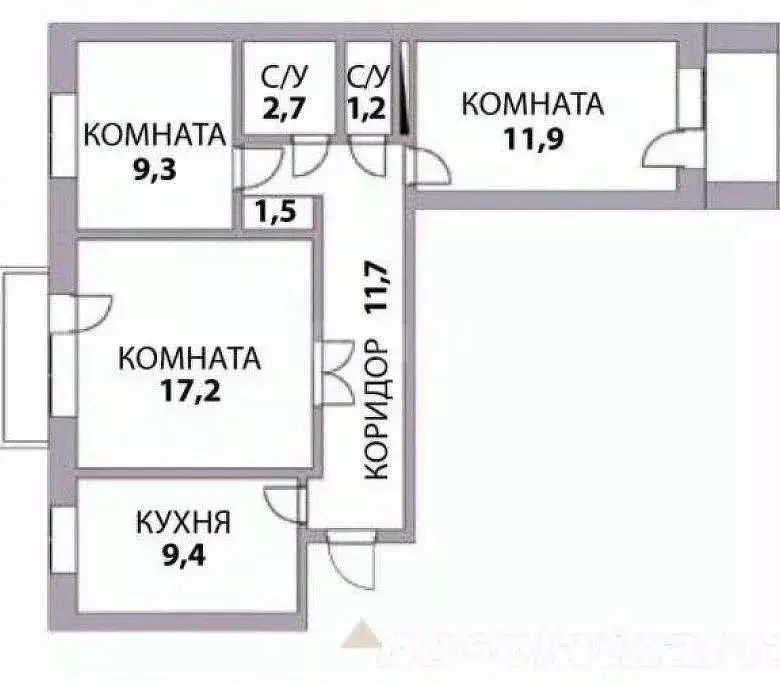 3-к кв. Иркутская область, Ангарск 22-й мкр, 12 (77.0 м) - Фото 2