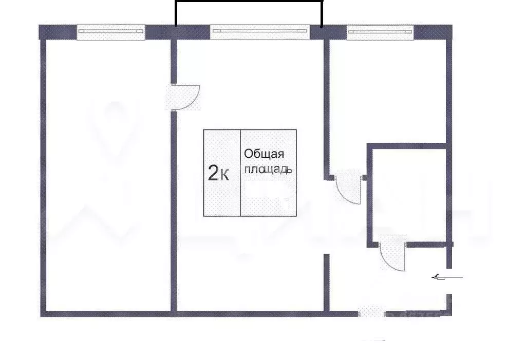 2-к кв. Иркутская область, Усть-Илимск ул. Наймушина, 22 (48.0 м) - Фото 1