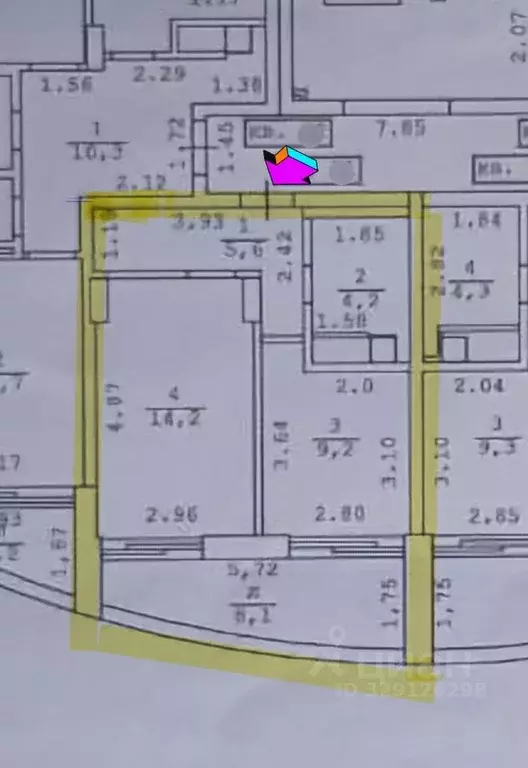 1-к кв. Крым, Ялта муниципальный округ, Гаспра пгт ул. Парусная, 9В ... - Фото 1