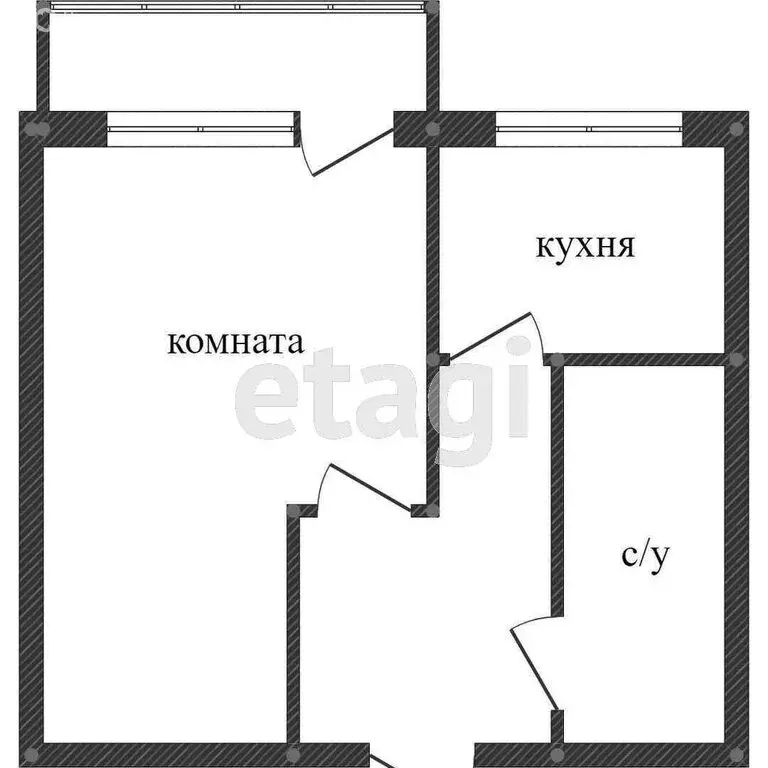 1-комнатная квартира: Заводоуковск, улица Мелиораторов, 15А (33.6 м) - Фото 1