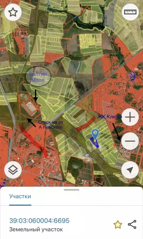 Участок в Калининградская область, Гурьевский муниципальный округ  ... - Фото 2