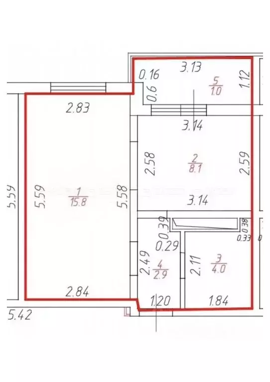 1-к кв. Татарстан, Казань ул. Натана Рахлина, 15к2 (32.0 м) - Фото 2