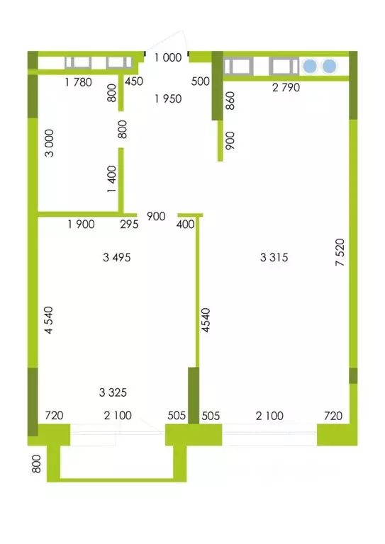 1-к кв. Астраханская область, Астрахань Аршанская ул. (50.75 м) - Фото 0