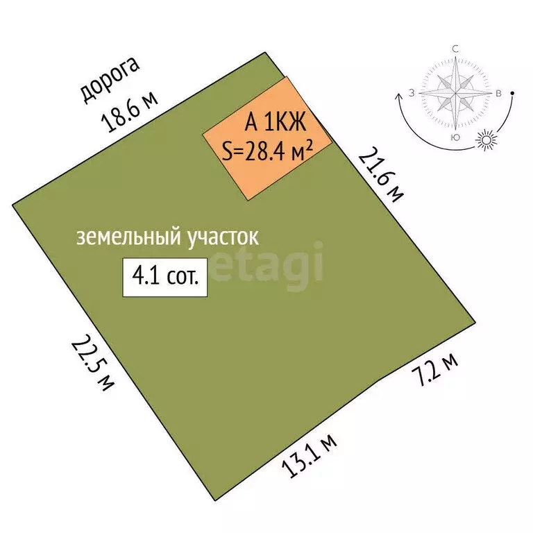 Дом в Тюменский муниципальный округ, СНТ Дружба, Фруктовая улица (28.4 ... - Фото 1