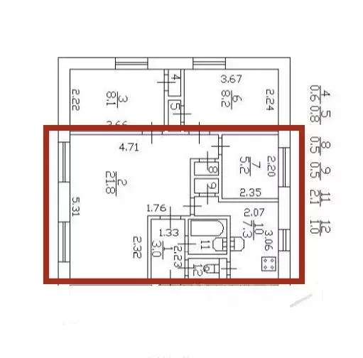 2-к кв. Санкт-Петербург Дачный просп., 16К5 (59.0 м) - Фото 2