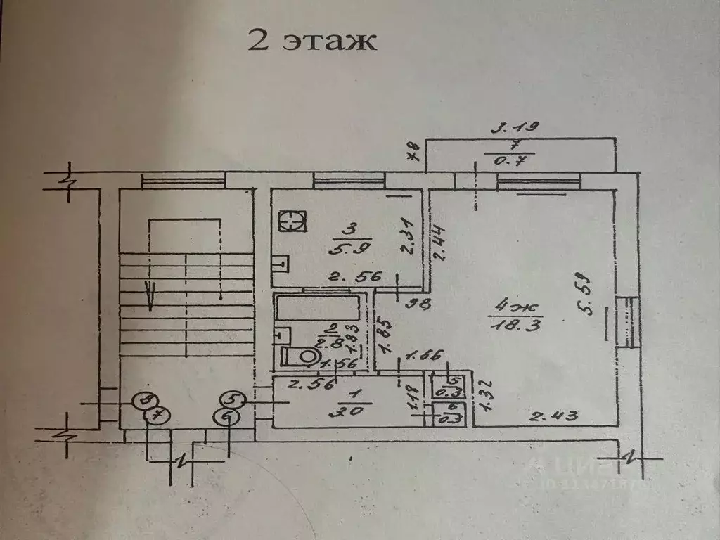 1-к кв. Калининградская область, Гусев ул. Менделеева, 6 (30.6 м) - Фото 1