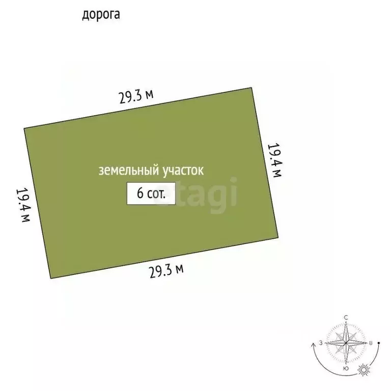 Участок в Крым, Феодосия Колос СПК, ул. Средняя (6.0 сот.) - Фото 2