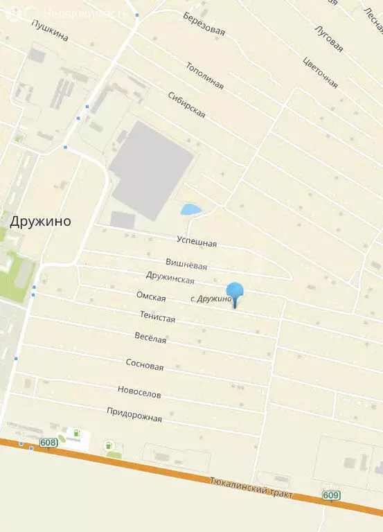 Участок в село Дружино, Омская улица (5.8 м) - Фото 2