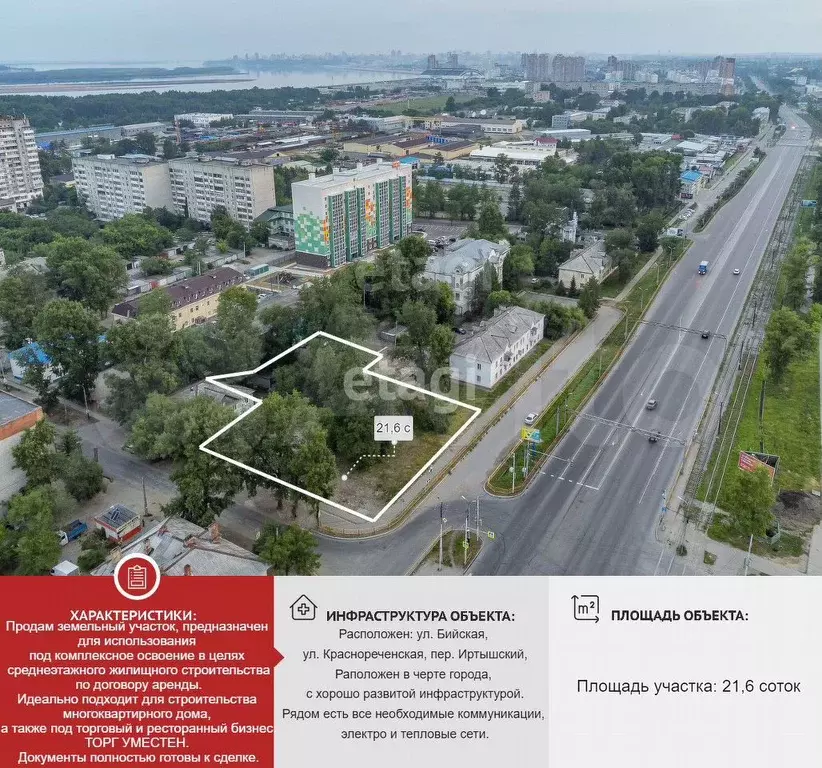 Участок 21,6 сот. (промназначения) - Фото 1