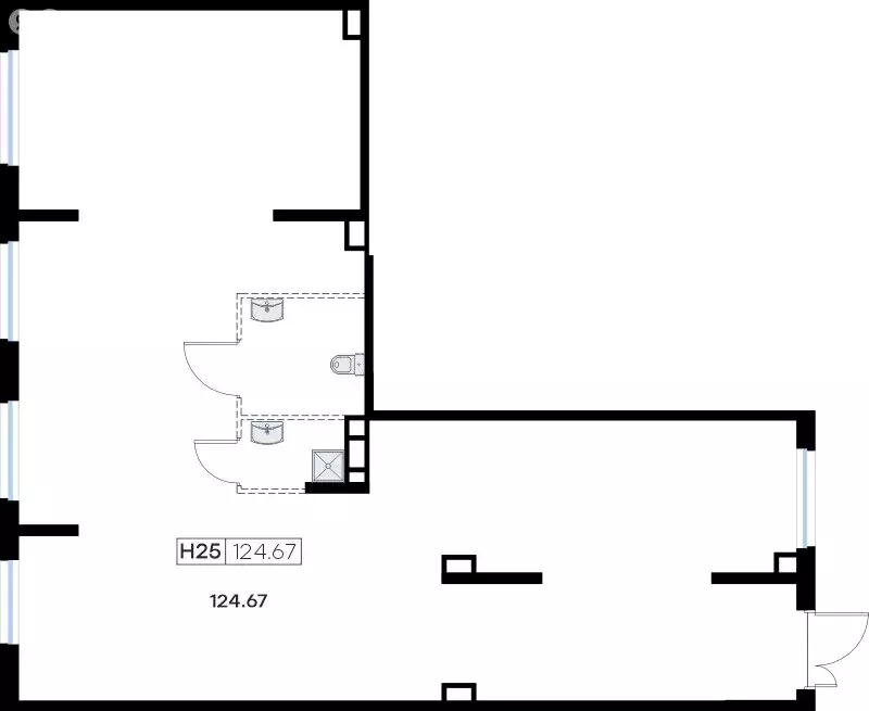Помещение свободного назначения (124.67 м) - Фото 0