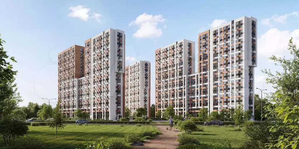 1-к. квартира, 34,3 м, 15/22 эт. - Фото 0