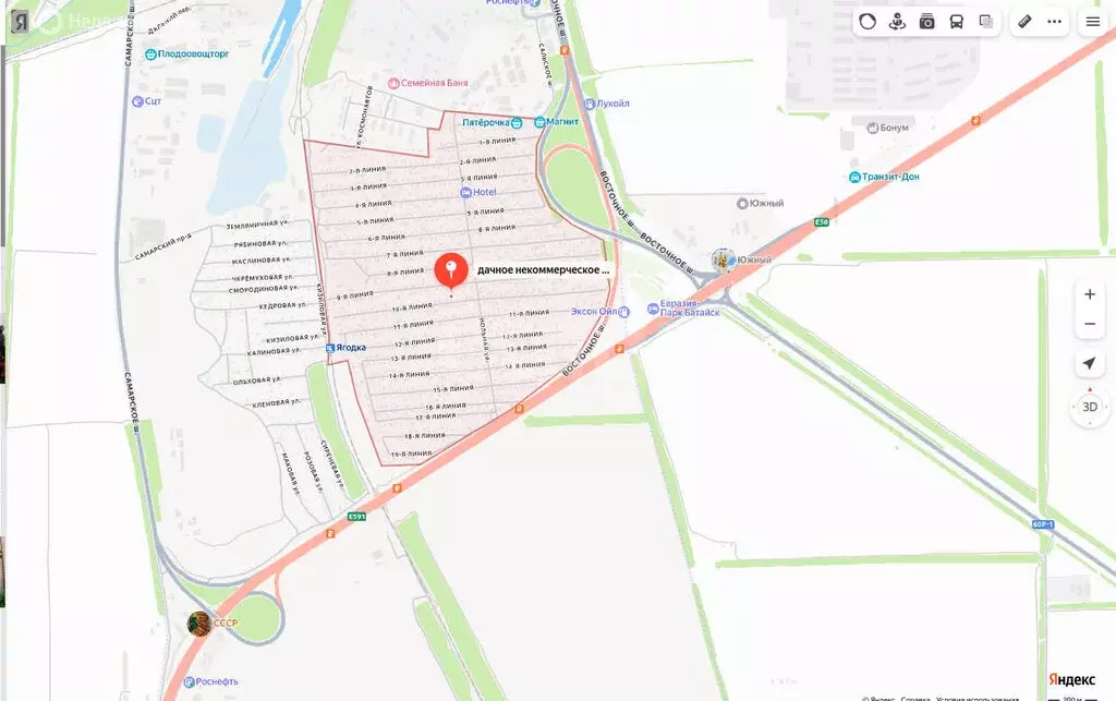 Участок в Ростовская область, Батайск (5.1 м) - Фото 1