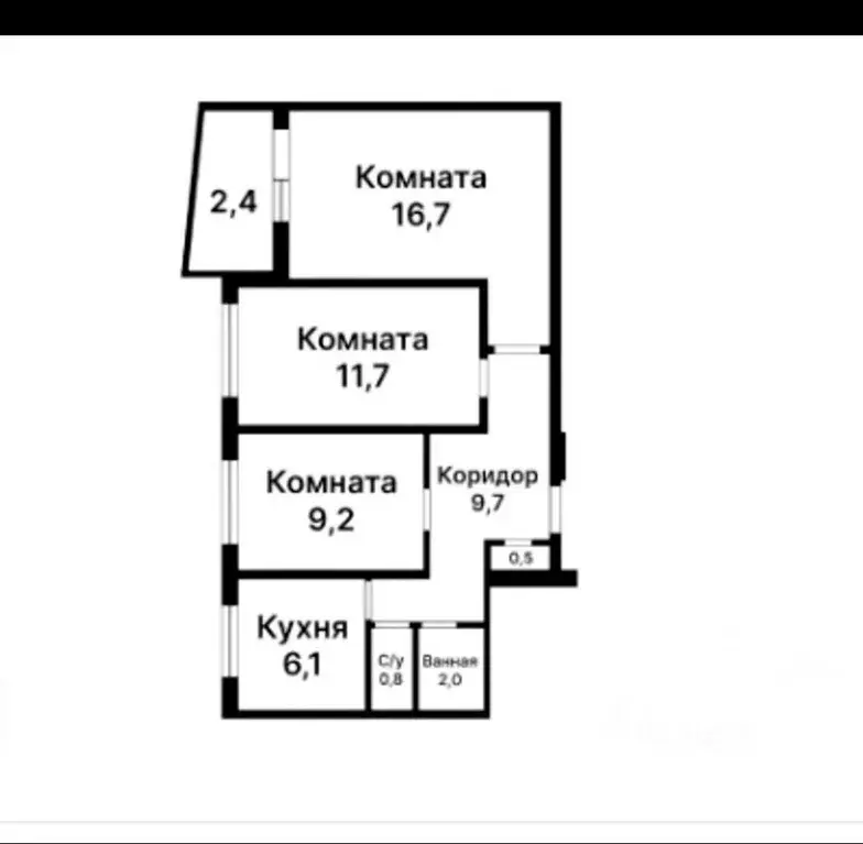 3-к кв. Москва Сормовская ул., 10К1 (58.0 м) - Фото 0