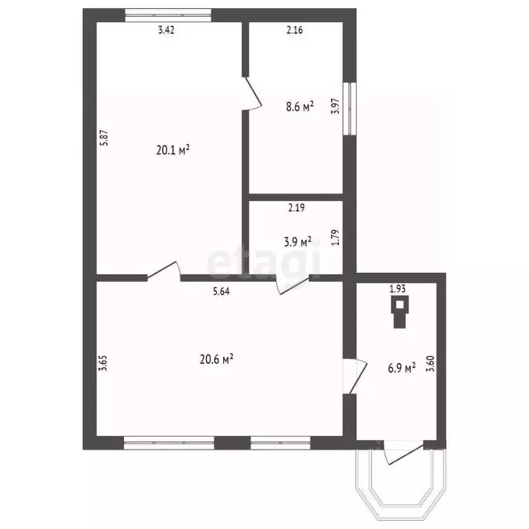 Дом в Кемеровская область, Кемерово ул. 4-й Теплый Ключ (62 м) - Фото 2