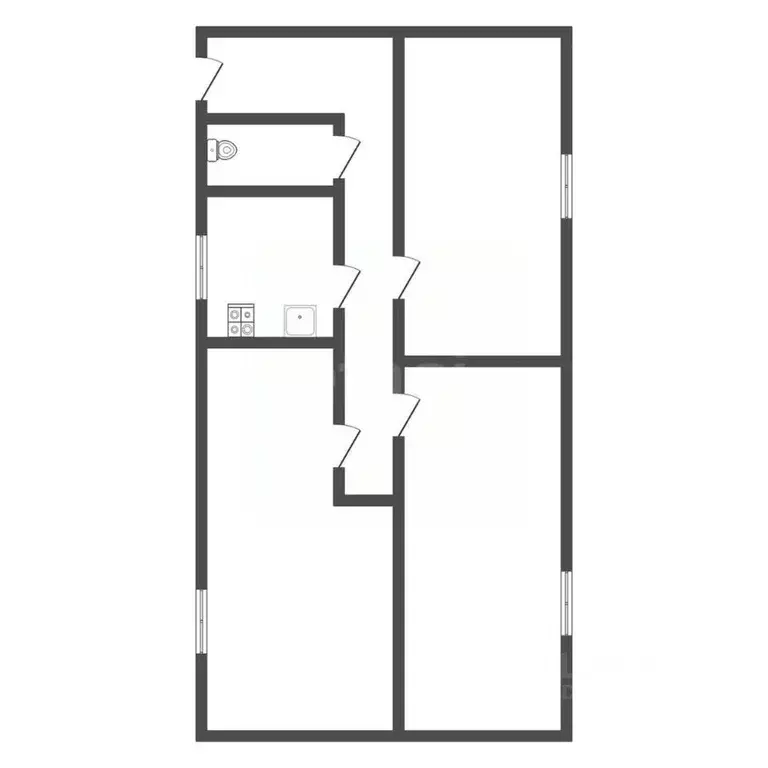 Комната Тульская область, Тула ул. Луначарского, 17к1 (22.1 м) - Фото 0
