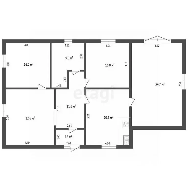 Дом в Ямало-Ненецкий АО, Новый Уренгой проезд Ялтинский, 51 (135 м) - Фото 2