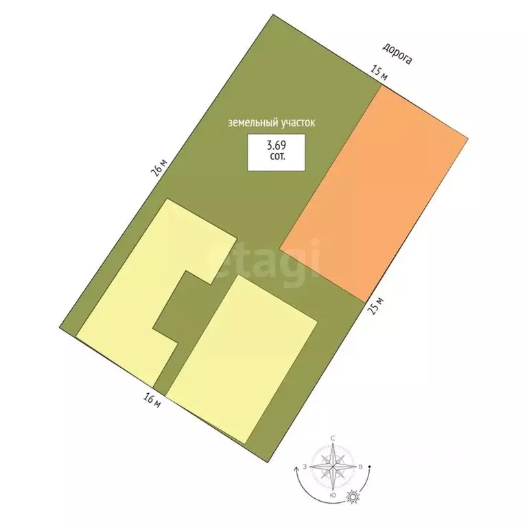 Дом в Ростовская область, Ростов-на-Дону пос. Орджоникидзе, ул. ... - Фото 2